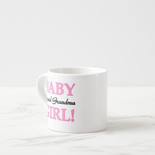 Taza De Espresso Regalos de niñas y nietas orgullosas (Izquierda)