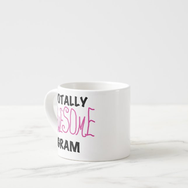 Taza De Espresso Regalos Gram Pink totalmente asombrosos (Izquierda)