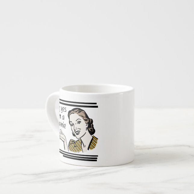 Taza De Espresso Regalos Retro Gammie (Izquierda)