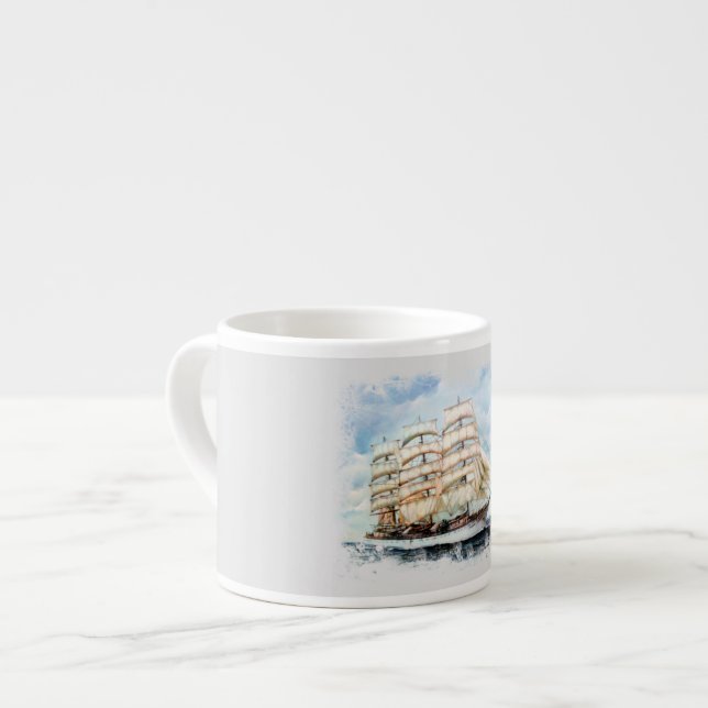 Taza De Espresso Regata Cutty Sark (Izquierda)
