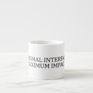 Taza De Espresso Reinicio Concentrado   Interfaz Minimalista Táctic