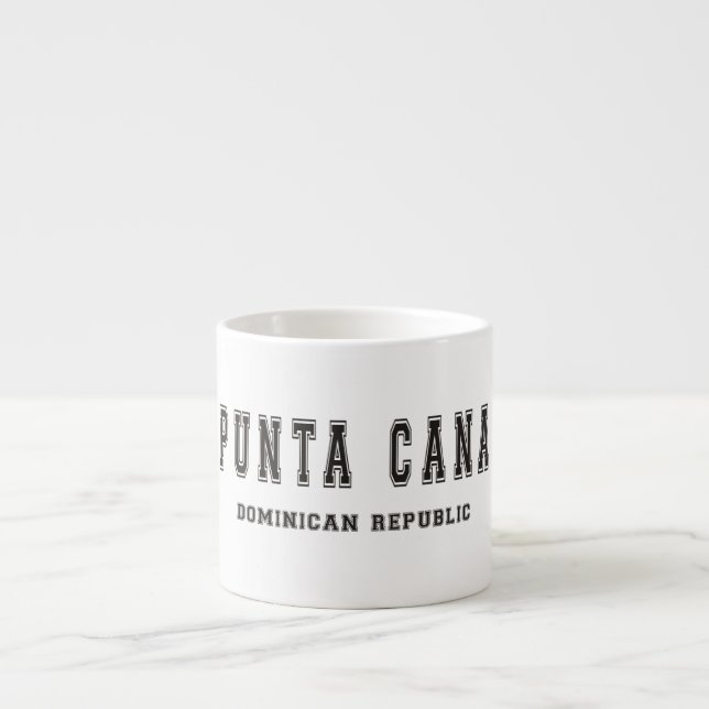 Taza De Espresso República Dominicana de Punta Cana (Frente)