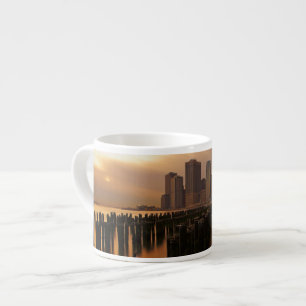 Taza De Espresso Resplandor de la puesta del sol durante los cielos