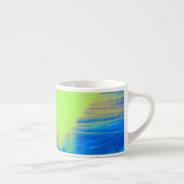Taza De Espresso Resumen Art Brushstrokes Café Mug (Derecha)
