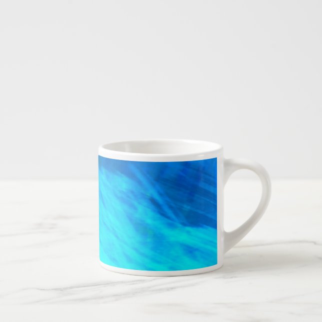 Taza De Espresso Resumen Art Brushstrokes Café Mug (Derecha)