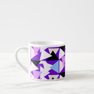 Taza De Espresso Resumen Art Triangle Pyramid Pattern Coffee Mug
