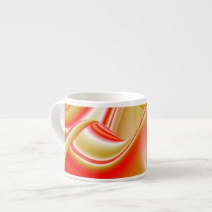 Taza De Espresso Resumen de amor y oro en 3D Rainbowart