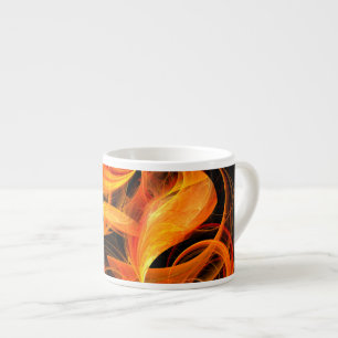 Taza De Espresso Resumen de bola de fuego Art Espresso Mug