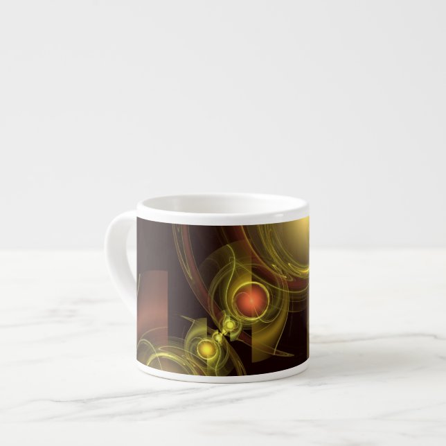 Taza De Espresso Resumen de conexión interna Art Espresso Mug (Izquierda)