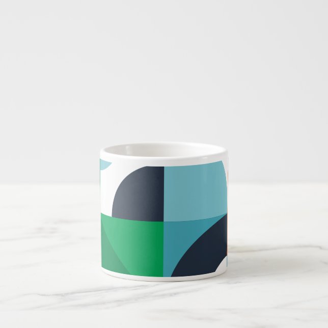Taza De Espresso Resumen de formas y formas simples (Frente)