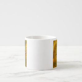 Taza De Espresso Resumen de Kokopelli con Mesa, Cactus y Sol