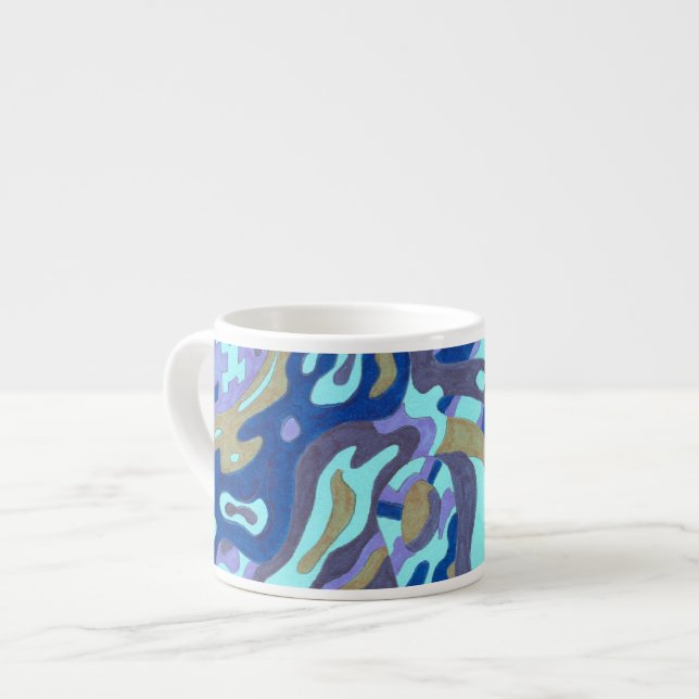 Taza De Espresso Resumen original "Deep is the Ocean" (Izquierda)