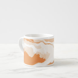 Taza De Espresso Resumen Pastel Paint Ginger Foam Edition Café M