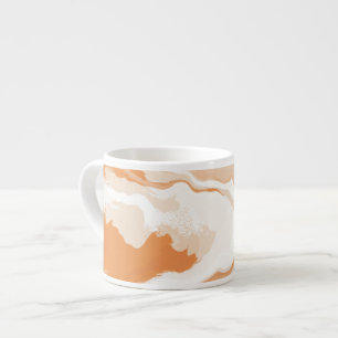 Taza De Espresso Resumen Pastel Paint Ginger Foam Edition Café M