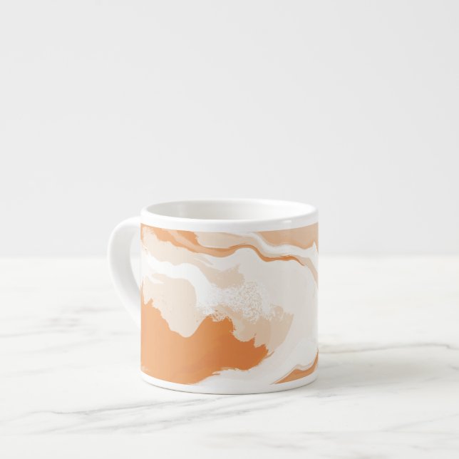 Taza De Espresso Resumen Pastel Paint Ginger Foam Edition Café M (Izquierda)