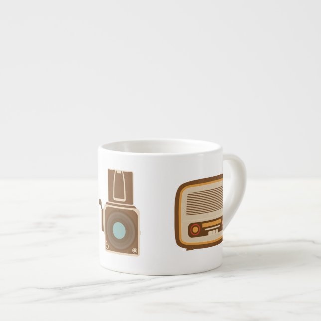 Taza De Espresso Retro Espresso Mug (Derecha)