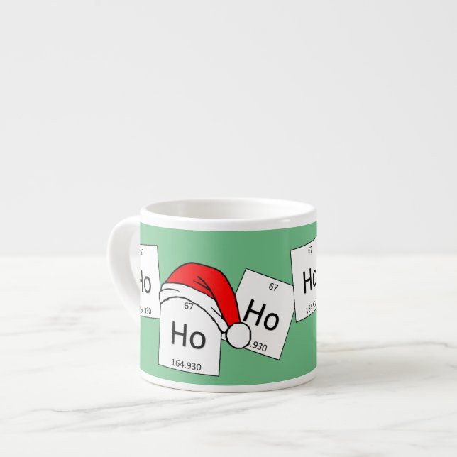 Taza De Espresso Retruécano del navidad del elemento de la química (Izquierda)