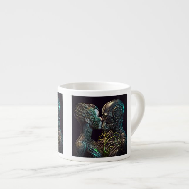 Taza De Espresso Robot Love Espresso Mug (Derecha)