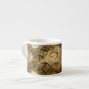 Taza De Espresso Rollo de registro rústico