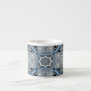 Taza De Espresso Ropa Romántica: Impresión Abstracta Brillante.