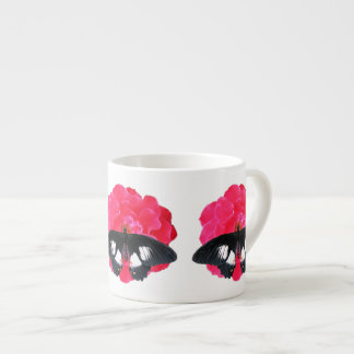 Taza De Espresso Rosa y cola de inflexión