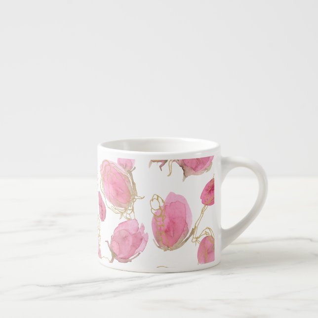Taza De Espresso Rosas rosas rosas (Derecha)
