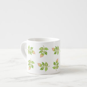 Taza De Espresso Rosebuds rosados vintage Espresso Mug