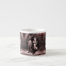 Taza De Espresso Rotkäppchen Little Red Riding Hood Grimm fairytale