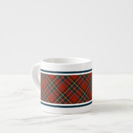 Taza De Espresso Royal Stewart Classic Red Scottish Tartan