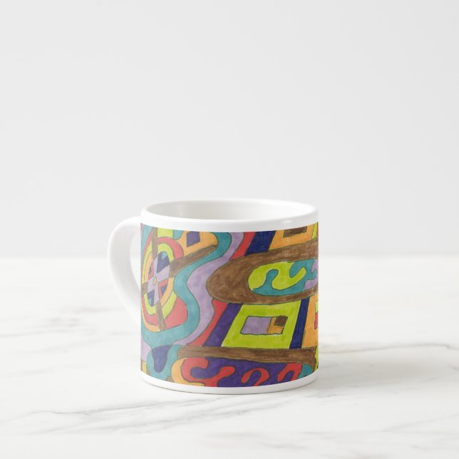Taza De Espresso "Ruido alegre" Resumen (Izquierda)