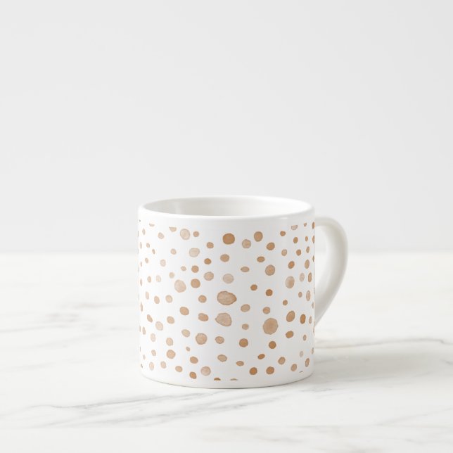 Taza De Espresso Rust Confetti Water Dots Espresso Mug (Derecha)