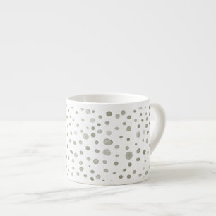 Taza De Espresso Sage Confetti Water Dots Espresso Mug