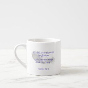 Taza De Espresso Salmos 91:4 Con sus plumas te cubrirá