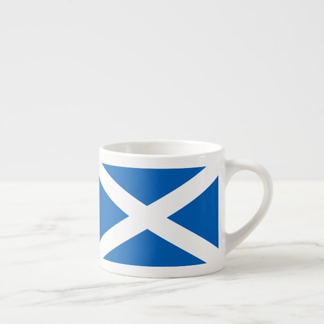 Taza De Espresso Saltire ~ Bandera de Escocia (Derecha)