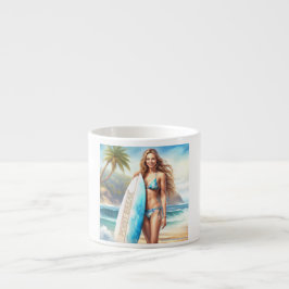 Taza De Espresso salto de punto de acción chica