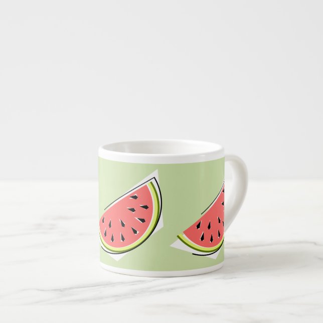 Taza De Espresso Salto verde de la sandía (Derecha)