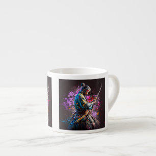 Taza De Espresso Samurai Pintando Espresso Mug