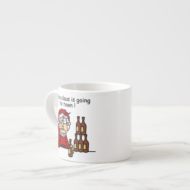 Taza De Espresso Santa Claus va a la ciudad (Izquierda)