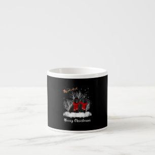 Taza De Espresso Santa Terranova Pareja Feliz Regalo de Perro de Na