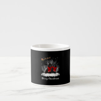 Taza De Espresso Santa Terranova Pareja Feliz Regalo de Perro de Na