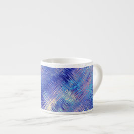 Taza De Espresso Sapphire Blue Scribled Textura