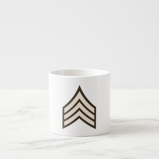 Taza De Espresso Sargento del ejército (Frente)