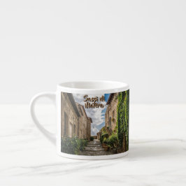 Taza De Espresso Sassi di Matera Italia Escalones de Hiedra