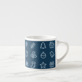 Taza De Espresso Scandinavian Christmas Icon Design 