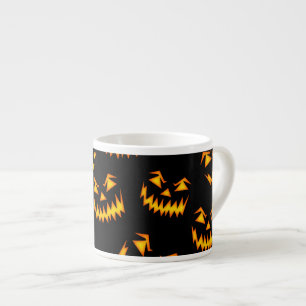Taza De Espresso Scary Halloween Faces