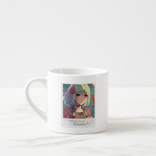 Taza De Espresso Sé mi San Valentín al estilo Manga 33420