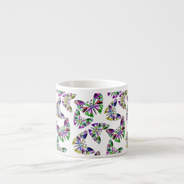 Taza De Espresso Seamless personalizado lindo niños divertidos abst (Frente)