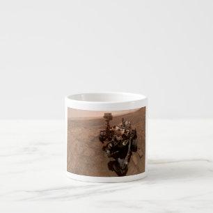 Taza De Espresso Selfie de Mars Curiosity Paisaje Marciano Rojo