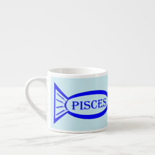 Taza De Espresso Señal de estrella de Piscis Fish Espresso Mug