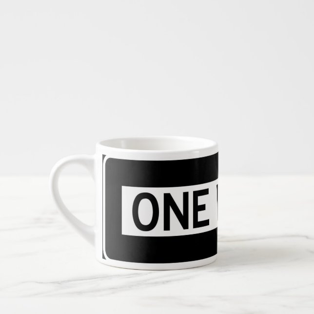 Taza De Espresso Señal de una vía (Izquierda)